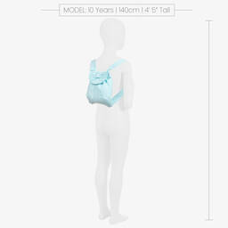 A Dee-Girls Blue Striped Backpack (20cm) | Childrensalon Outlet