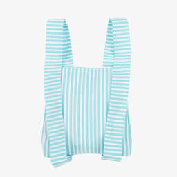A Dee-Girls Blue Striped Backpack (20cm) | Childrensalon Outlet