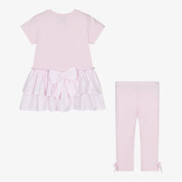A Dee-Girls' Blush Bow Legging Ensemble | Childrensalon Outlet