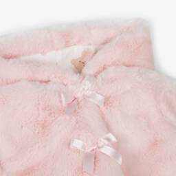 A Dee-Girls Blush Faux Fur Jacket | Childrensalon Outlet
