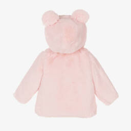 A Dee-Girls Blush Faux Fur Jacket | Childrensalon Outlet