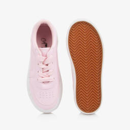 A Dee-Girls Blush Faux Leather Sneakers | Childrensalon Outlet