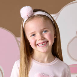 آدي-طوق شعر بوم بوم لون زهري | Childrensalon Outlet