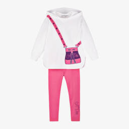 A Dee-Girls Cotton Hoodie and Leggings Set | Childrensalon Outlet