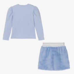 A Dee-Girls Faux Fur Skirt Ensemble | Childrensalon Outlet