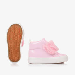 A Dee-Girls Glossy Pink High Tops | Childrensalon Outlet