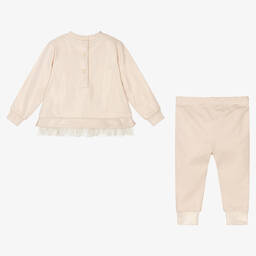 A Dee-Золотистый спортивный костюм из хлопкового джерси со звездами | Childrensalon Outlet