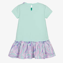 A Dee-Girls Green Cotton Bow Dress | Childrensalon Outlet