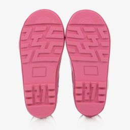 A Dee-Girls Grey & Pink Rain Boots | Childrensalon Outlet