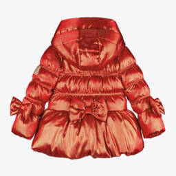 A Dee-Girls Hooded Red Padded Coat | Childrensalon Outlet