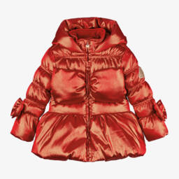 A Dee-Girls Hooded Red Padded Coat | Childrensalon Outlet