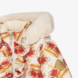 آدي-معطف مبطن لون عاجي للبنات | Childrensalon Outlet