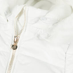 A Dee-Girls Ivory Faux Fur Padded Coat | Childrensalon Outlet