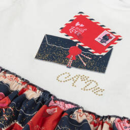 A Dee-Girls Navy Glitter Leggings Ensemble | Childrensalon Outlet