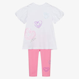 A Dee-Комплект пастельных хлопковых леггинсов для девочек | Childrensalon Outlet