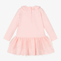 A Dee-Girls Pink Cotton Frill Dress | Childrensalon Outlet