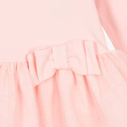 A Dee-Girls Pink Cotton Frill Dress | Childrensalon Outlet