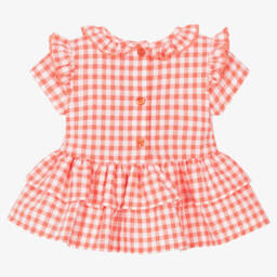 A Dee-Розовое платье и трусики на подгузник в клетку | Childrensalon Outlet