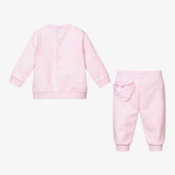 A Dee-Розовый спортивный костюм из хлопка | Childrensalon Outlet