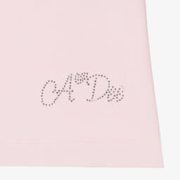 A Dee-Girls Pink Cotton Jersey Bow Dress | Childrensalon Outlet