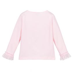 A Dee-Розовый топ из хлопкового джерси для девочек | Childrensalon Outlet