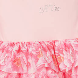 A Dee-Розовое многоярусное платье из хлопка | Childrensalon Outlet