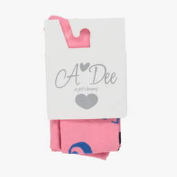 A Dee-Girls Pink Cotton Tights | Childrensalon Outlet