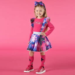 آدي-طقم تنورة لون زهري وبنفسجي | Childrensalon Outlet