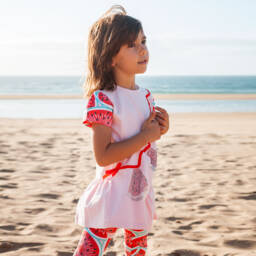 A Dee-Girls Pink Watermelon Leggings Set | Childrensalon Outlet