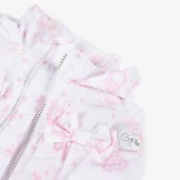 A Dee-Пальто для девочек розовое и белое с зайчиком | Childrensalon Outlet