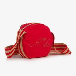 A Dee-Girls Red & Gold Sequin Bag (18cm) | Childrensalon Outlet