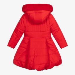 A Dee-Girls Red Puffer Coat | Childrensalon Outlet