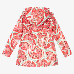 A Dee-Girls Red Watermelon Raincoat | Childrensalon Outlet