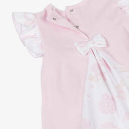 A Dee-Girls Rosy Bunny Cotton Frock | Childrensalon Outlet
