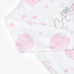 A Dee-طقم هودي وشورت بناتي مزهر بلون وردي | Childrensalon Outlet