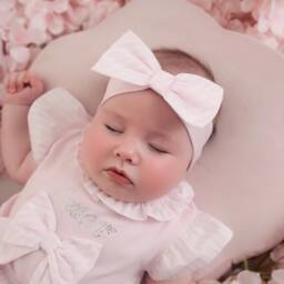 A Dee-Ободок с розовыми полосками и бантом для девочек | Childrensalon Outlet