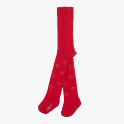 A Dee-Girls Scarlet Heart Sparkle Tights | Childrensalon Outlet