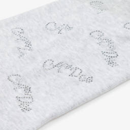 A Dee-Girls Silver Embellished Knit Tights | Childrensalon Outlet