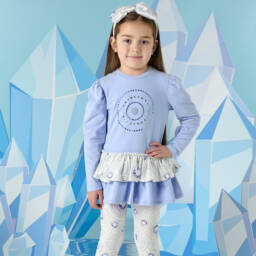 A Dee-Girls Soft Blue Legging Ensemble | Childrensalon Outlet