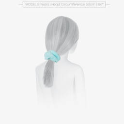 A Dee-Girls Soft Blue Toweling Scrunchie | Childrensalon Outlet