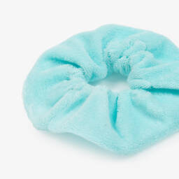 A Dee-Girls Soft Blue Toweling Scrunchie | Childrensalon Outlet