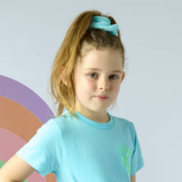 A Dee-Girls Soft Blue Toweling Scrunchie | Childrensalon Outlet