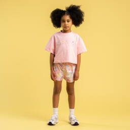 A Dee-Girls Soft Pink Graphic Tee | Childrensalon Outlet