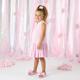 A Dee-Girls Soft Pink Towelling Hair Band | Childrensalon Outlet