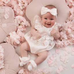 آدي-طوق شعر أبيض ناعم للبنات مع أرنب | Childrensalon Outlet