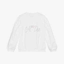 A Dee-Girls Soft White Knit Cardigan | Childrensalon Outlet