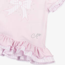 A Dee-Girls Striped Bow Leggings Ensemble | Childrensalon Outlet