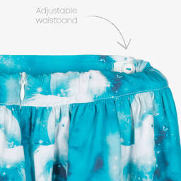 A Dee-Girls Turquoise Blue Unicorn Skirt Set | Childrensalon Outlet