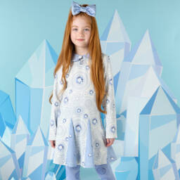 A Dee-Girls Two-Tone Jersey Dress | Childrensalon Outlet