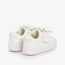 A Dee-Girls Velcro Bow White Sneakers | Childrensalon Outlet